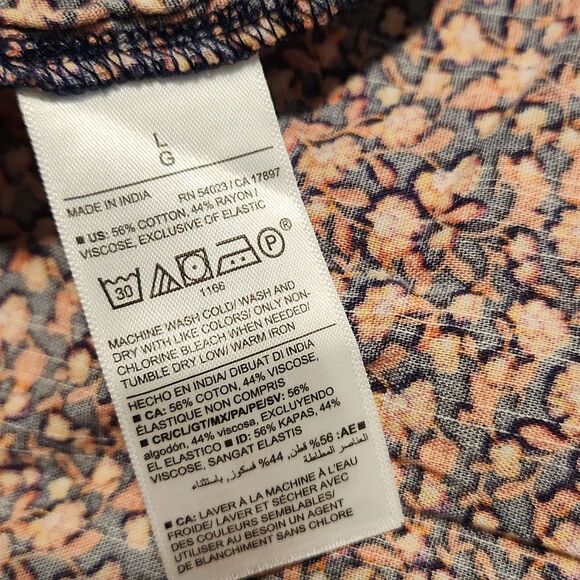 Old Navy Large Dress Floral Leaves Fall Halter Or Strapless - Picture 7 of 9